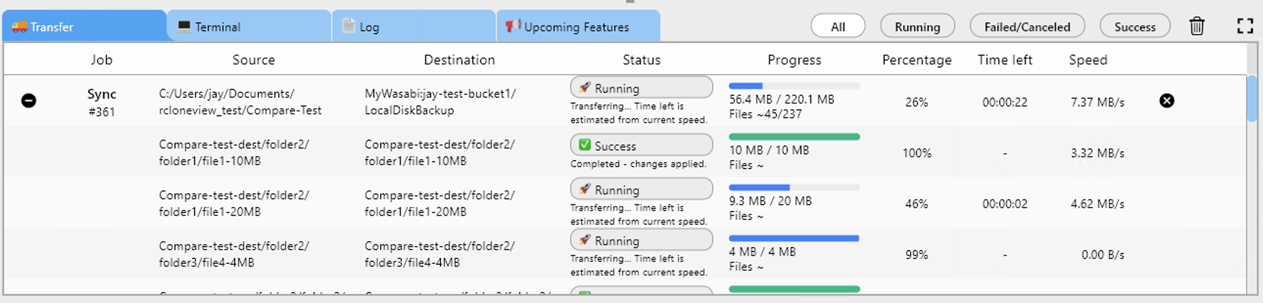 Real-time monitoring