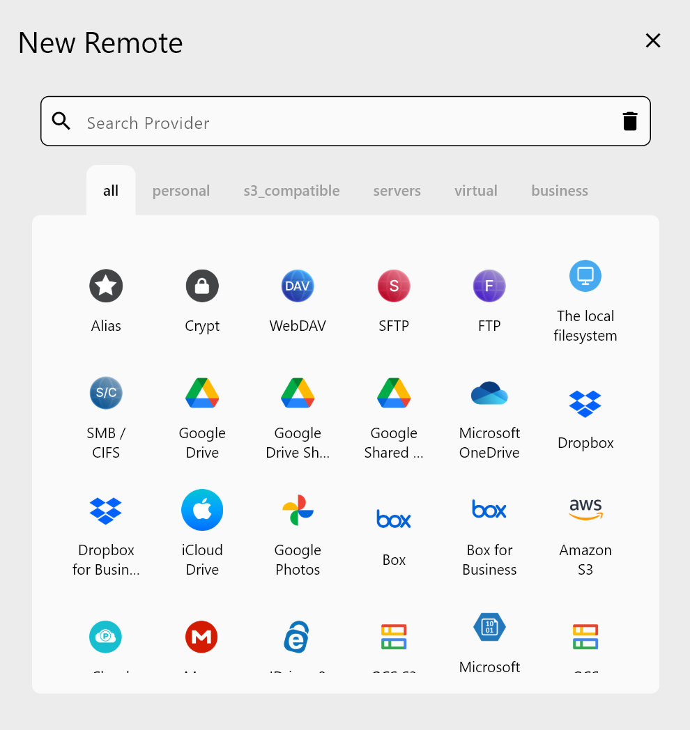 Open multiple cloud remotes in RcloneView