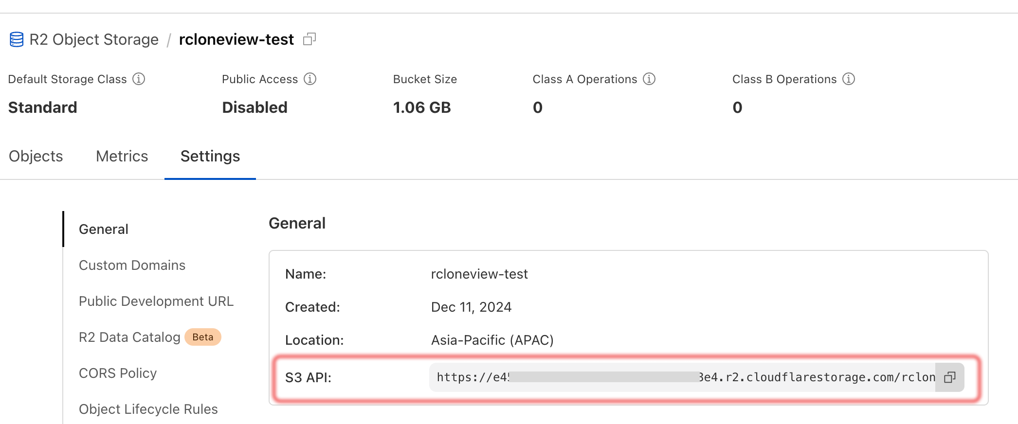cloudflare r2 s3 api endpoint