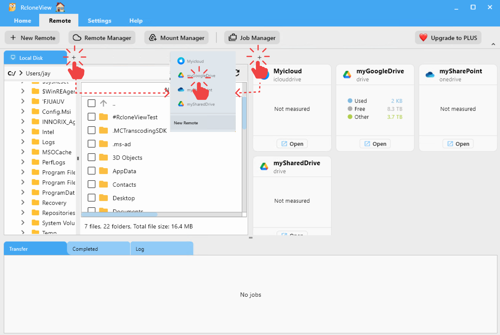 file explorer open remote