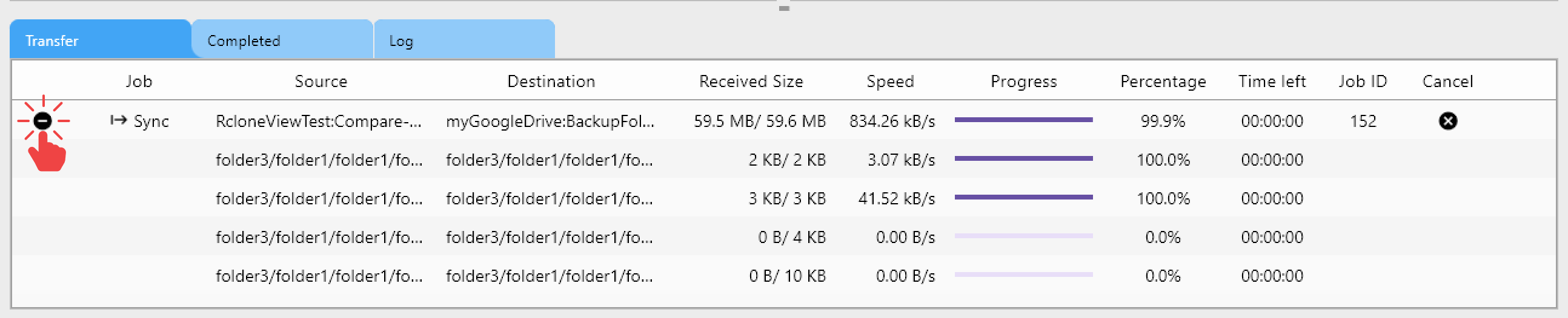 sync transfer window