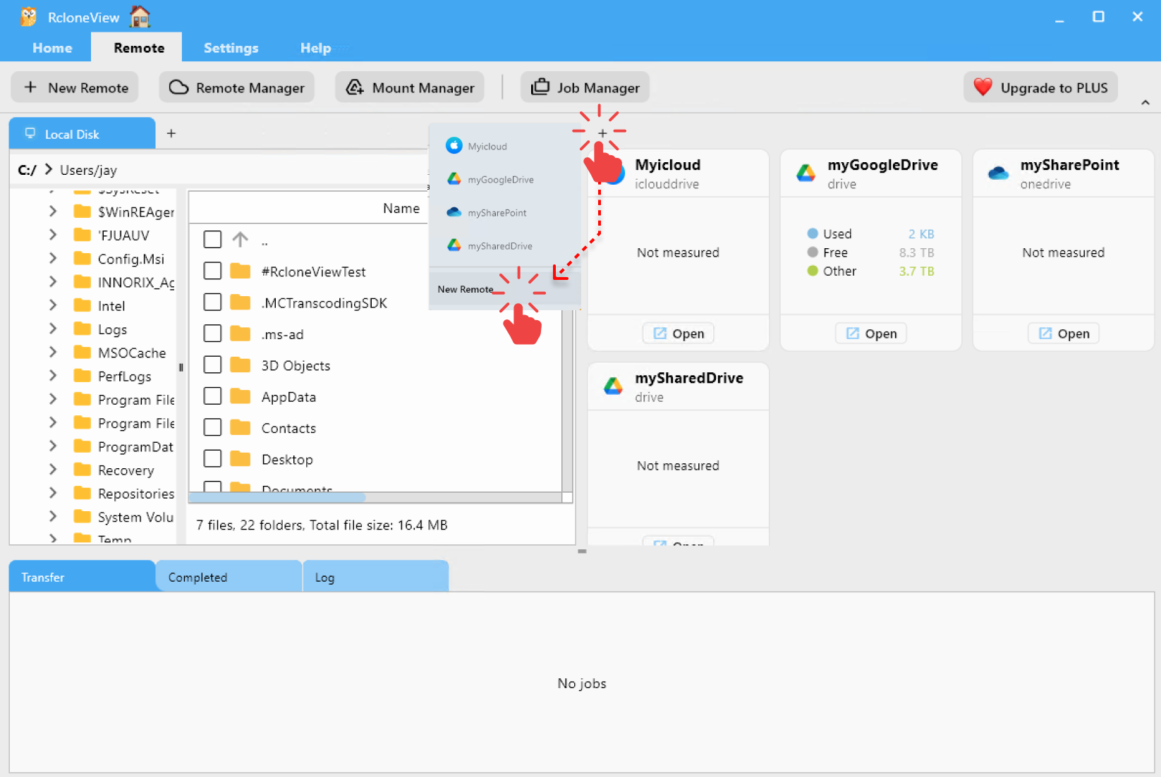 add new remote explorer