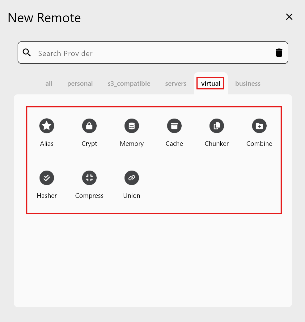 add virtual remote