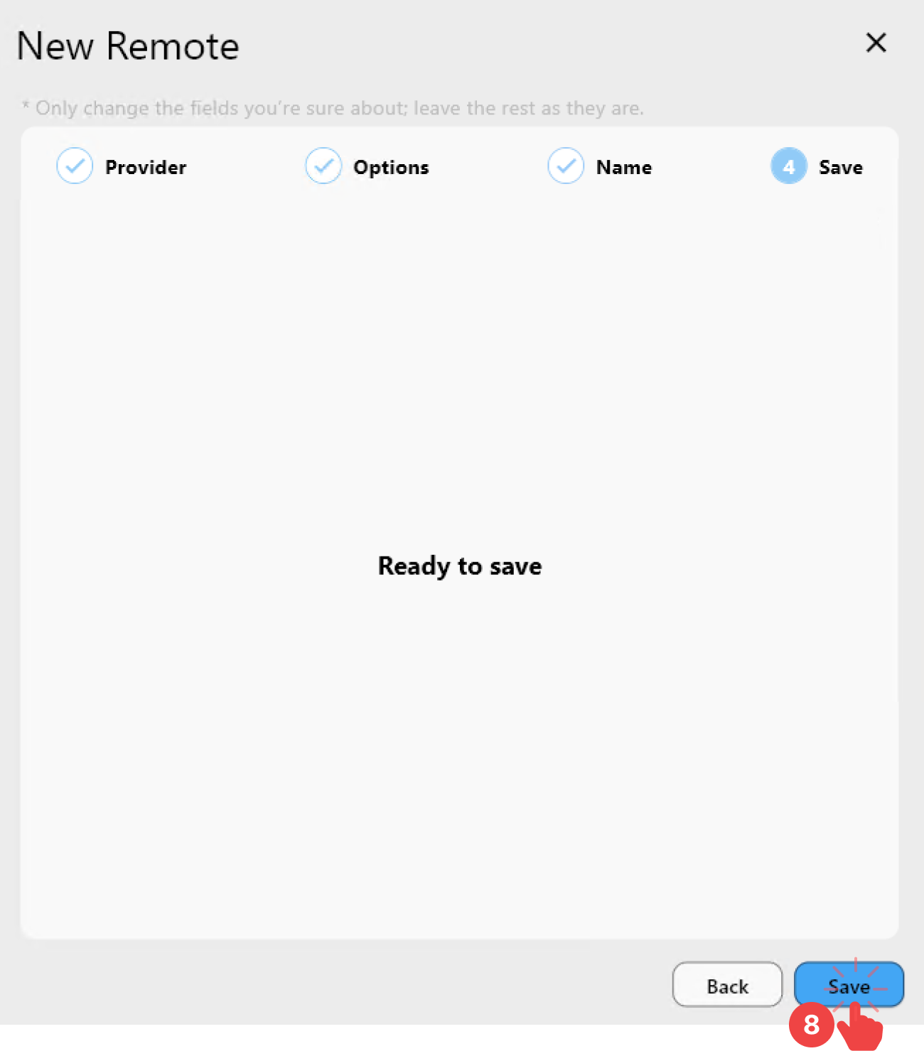 add sftp remote save