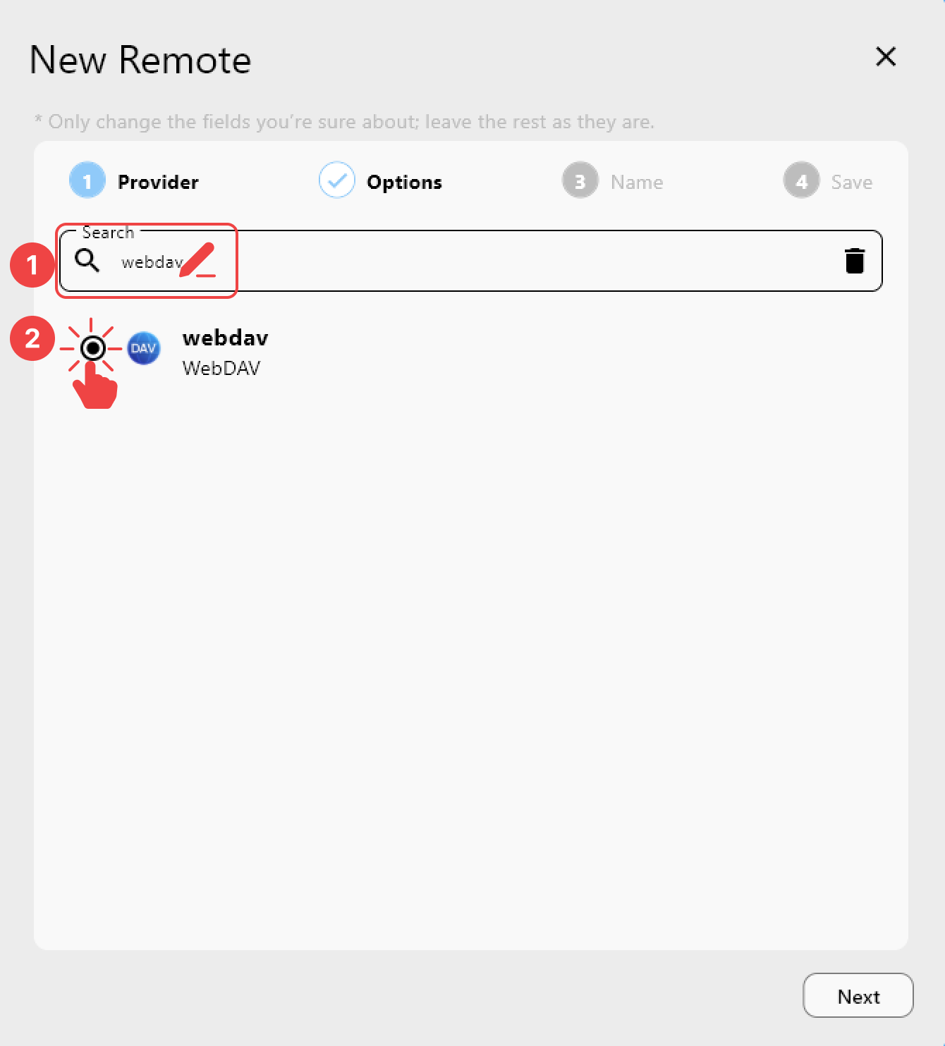 add webdav remote provider
