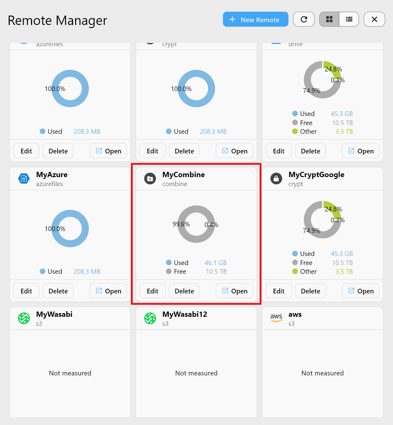 remote manager combine