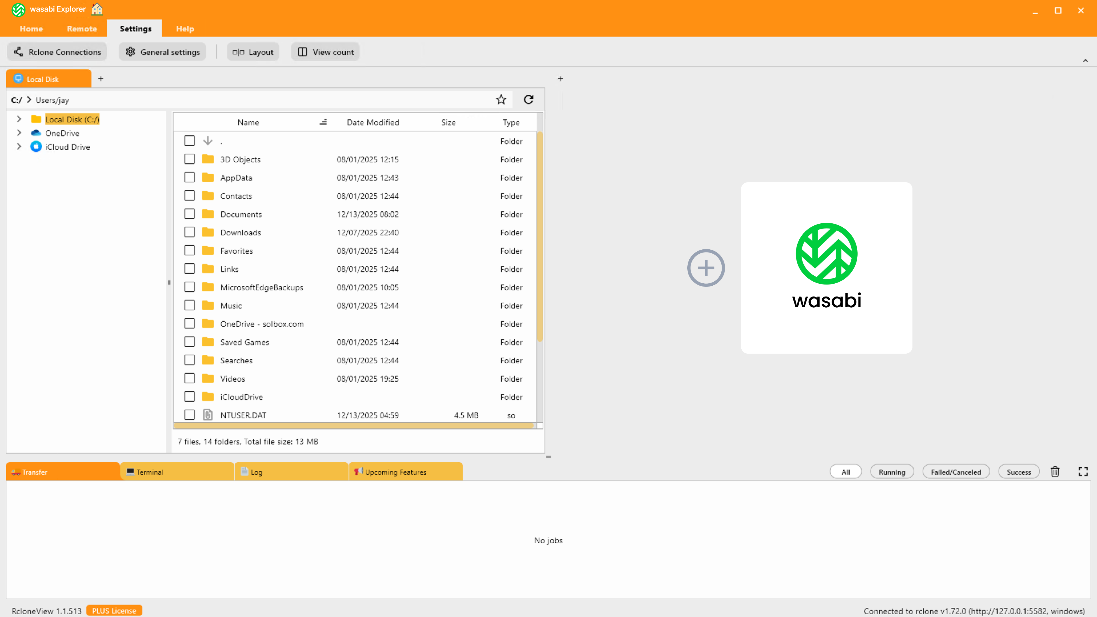 on home quick access wizard for wasabi