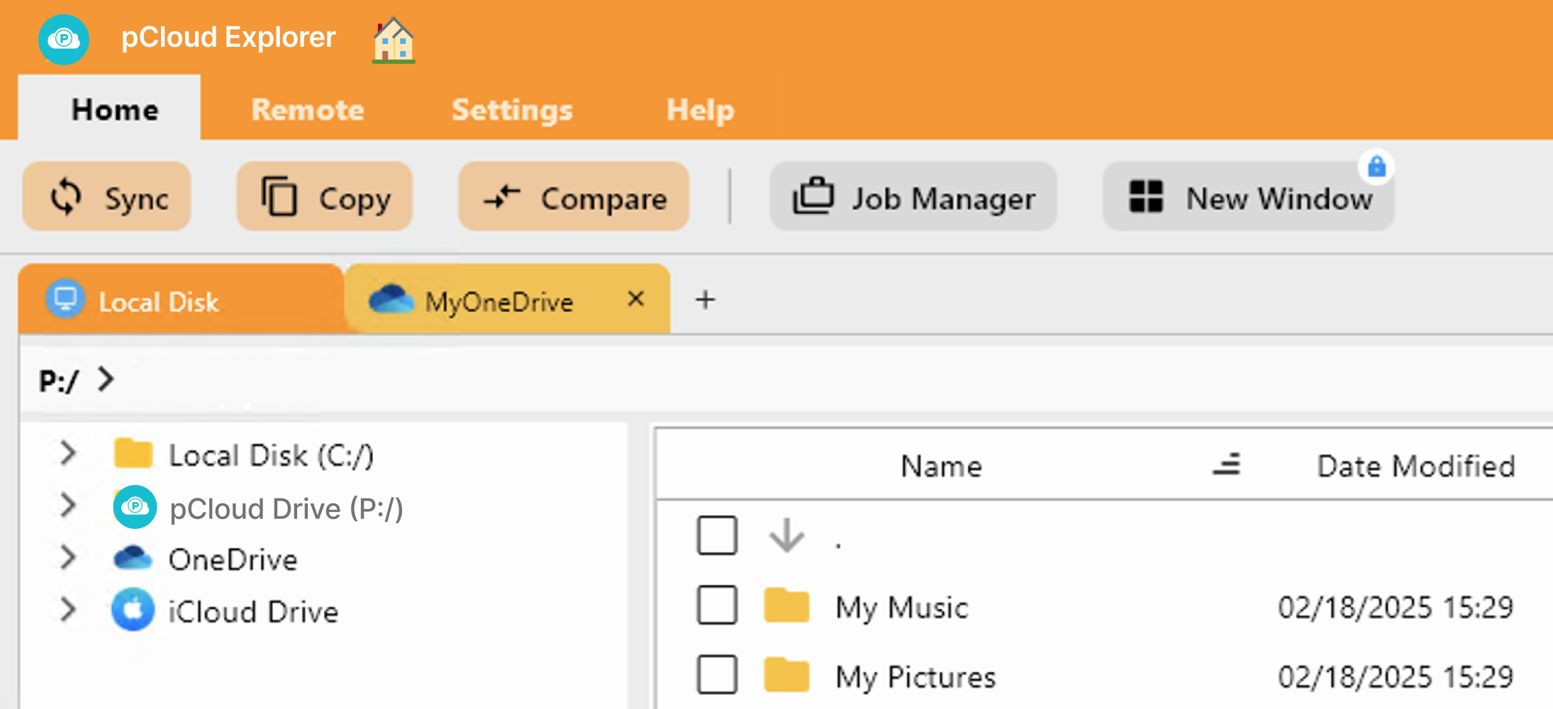 open pcloud and google drive remotes