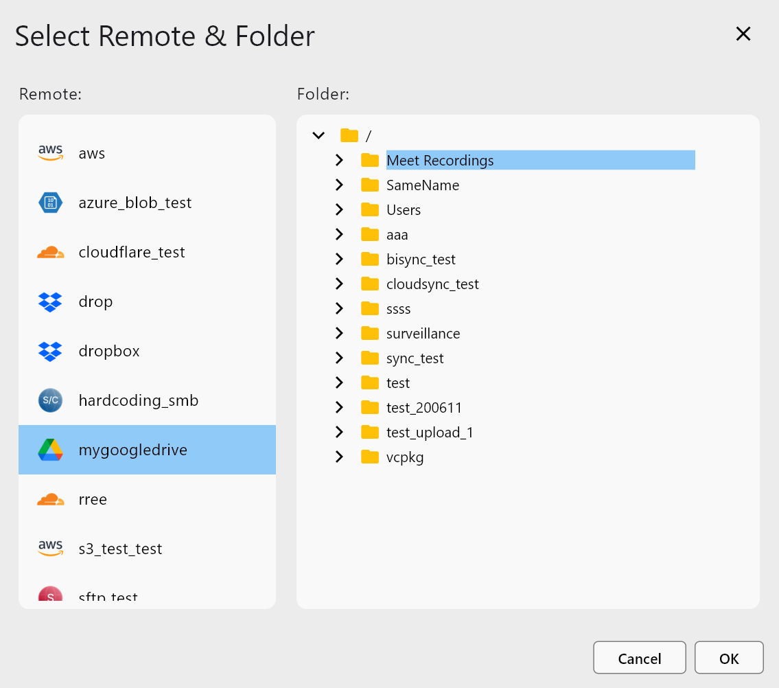 union select folder first