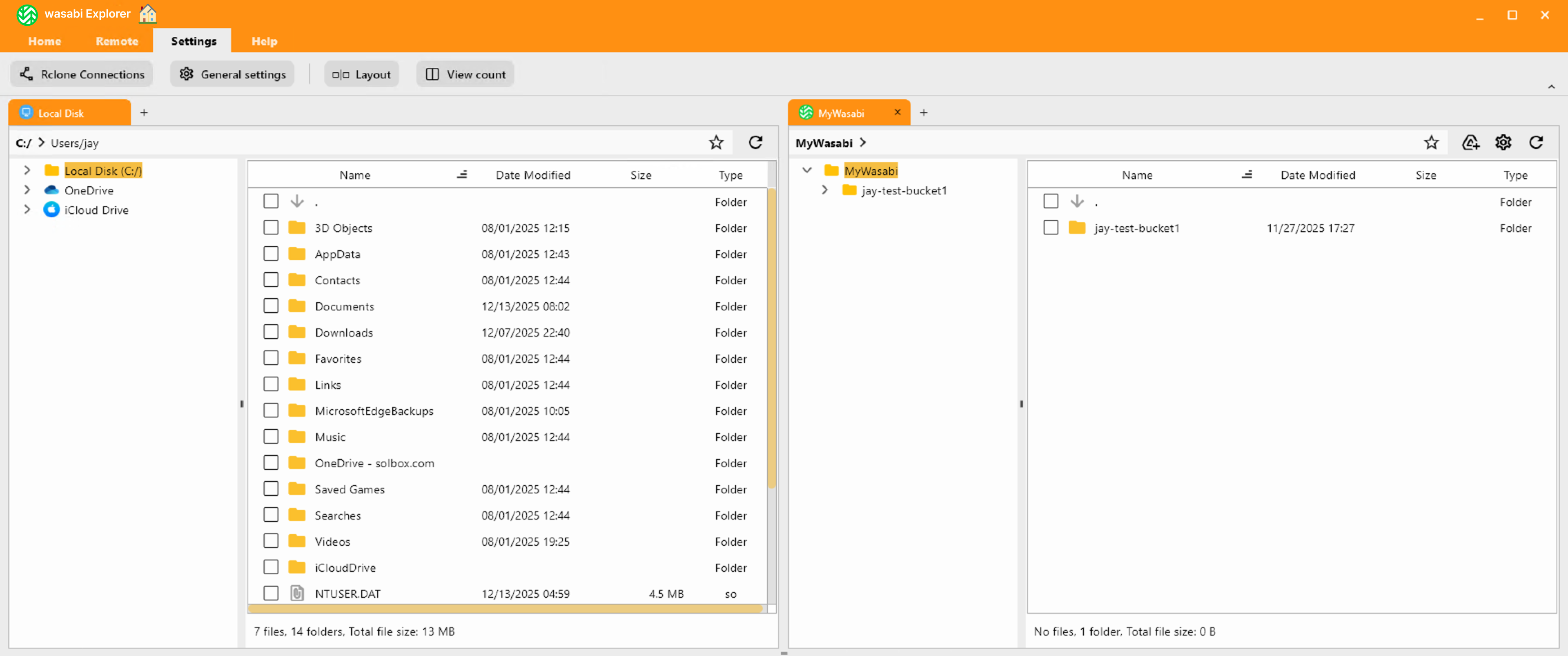 wasabi panel pinned on re launch