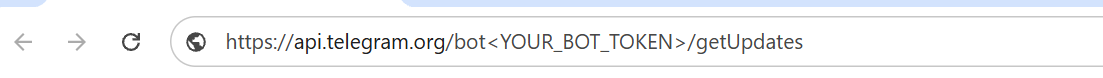 telegram getUpdates url