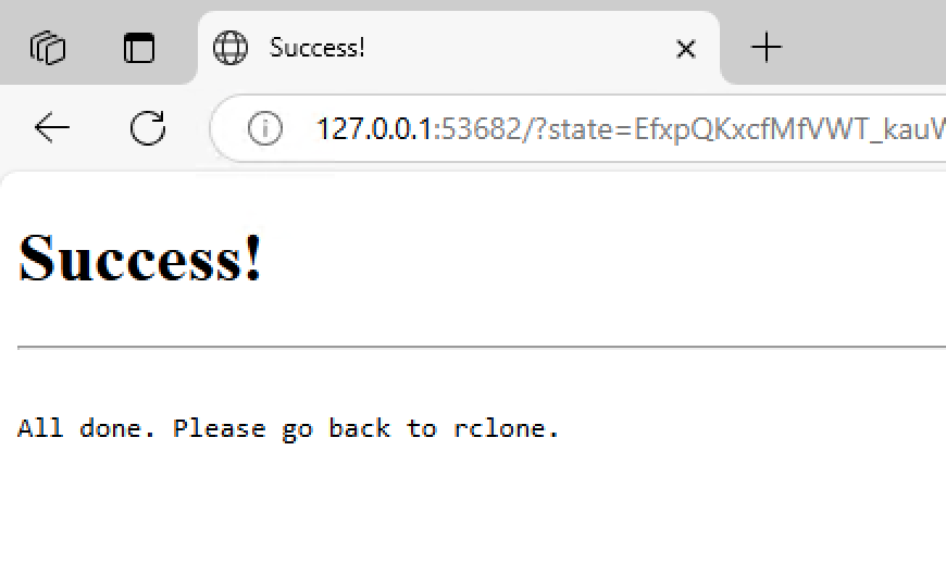 google login complete